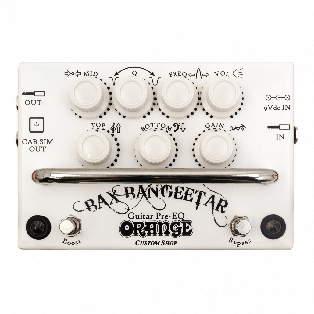 Orange Bax Bangeetar Guitar Pre-EQ Pedal White