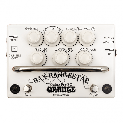 Orange Bax Bangeetar Guitar Pre-EQ Pedal White