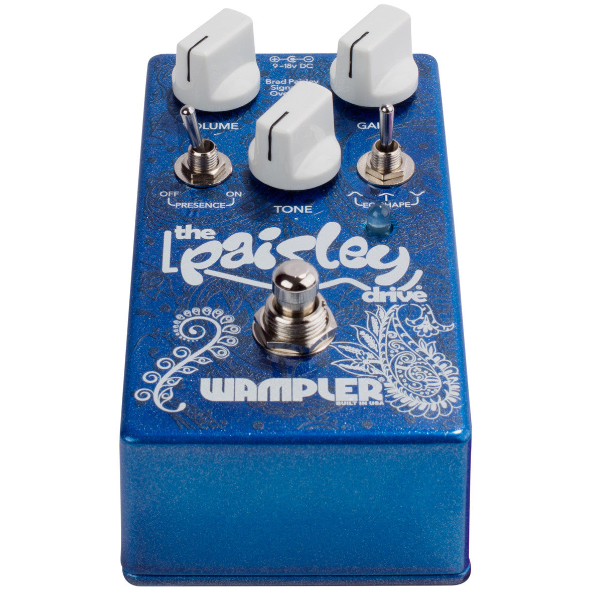 Wampler Brad Paisley Drive guitar effects pedal open box