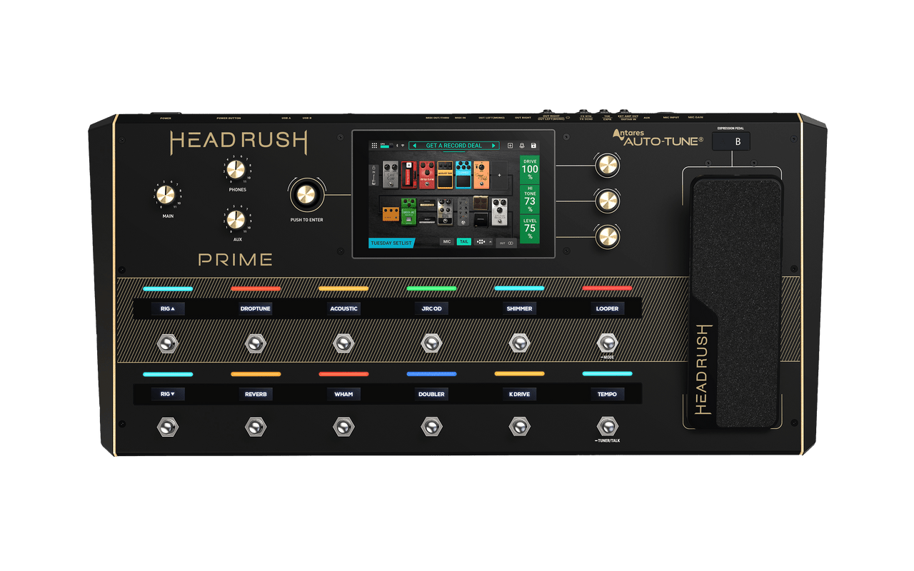 HeadRush Prime Multi-FX Guitar Pedal with Amp Modeler and Vocal Processor