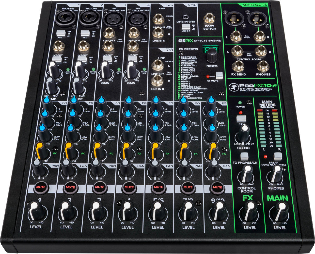 Mackie ProFX10v3 10-channel Mixer with USB and Effects open box