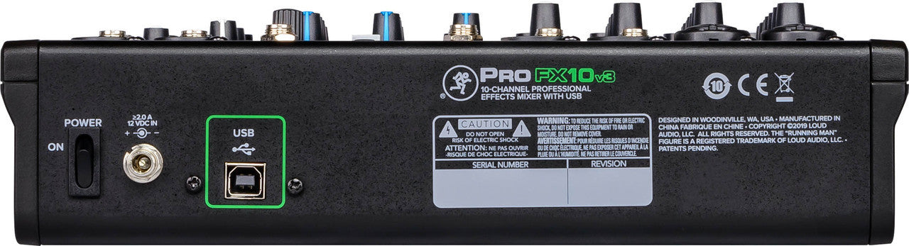 Mackie ProFX10v3 10-channel Mixer with USB and Effects open box