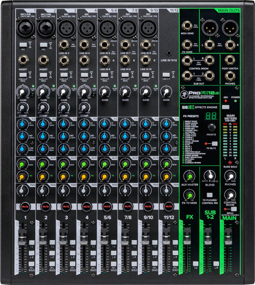 Mackie ProFX12v3 12-channel Mixer with USB and Effects demo