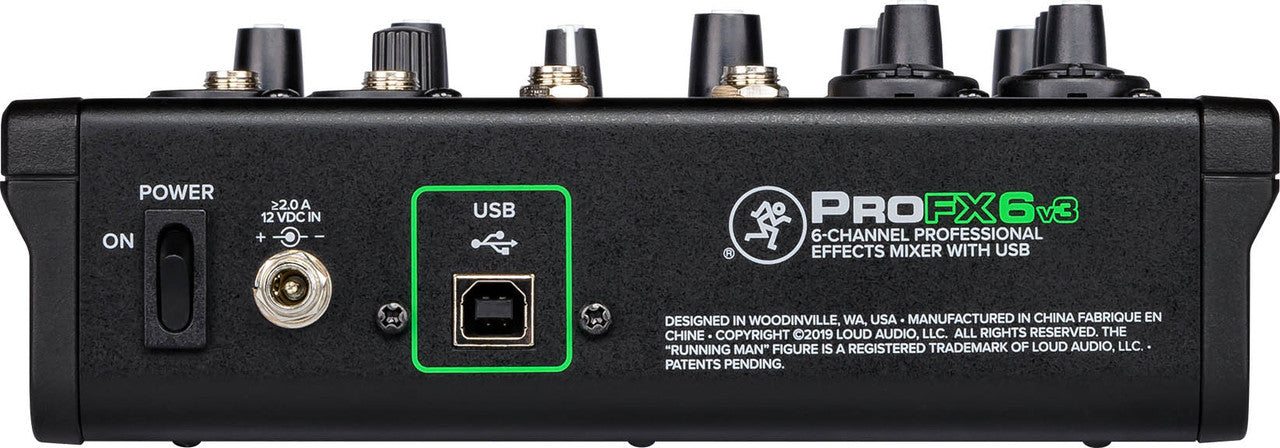 Mackie ProFX6v3 6-channel Mixer with USB and Effects