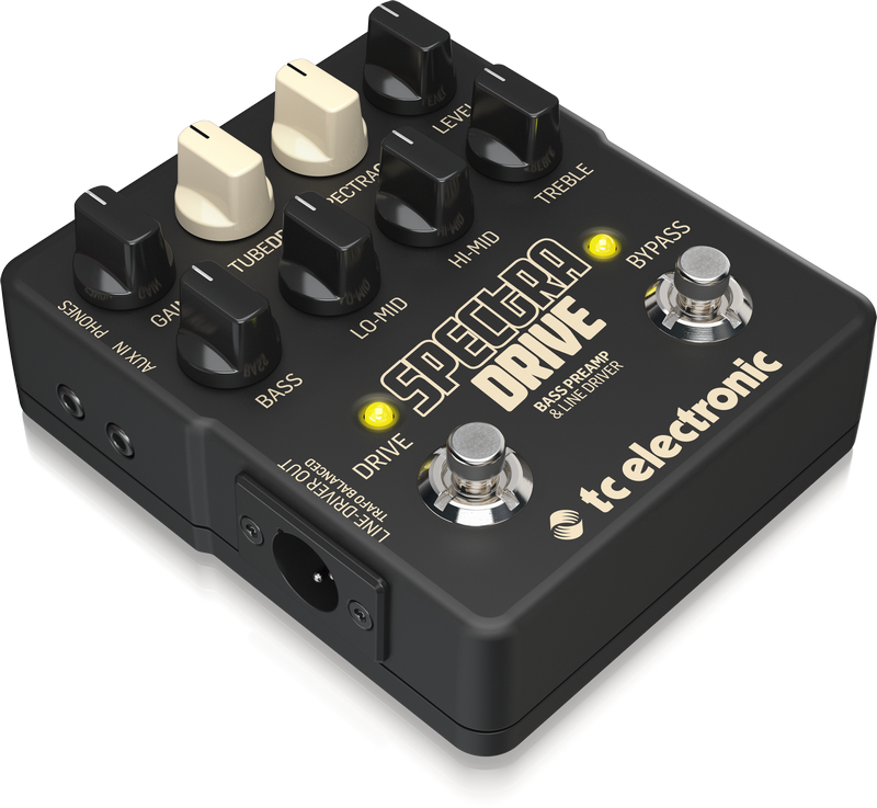 TC Electronic SpectraDrive Bass Preamp Drive Pedal Built-In TubeDrive SpectraComp