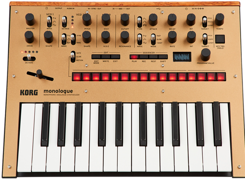 Korg monologue Analog Synthesizer Gold