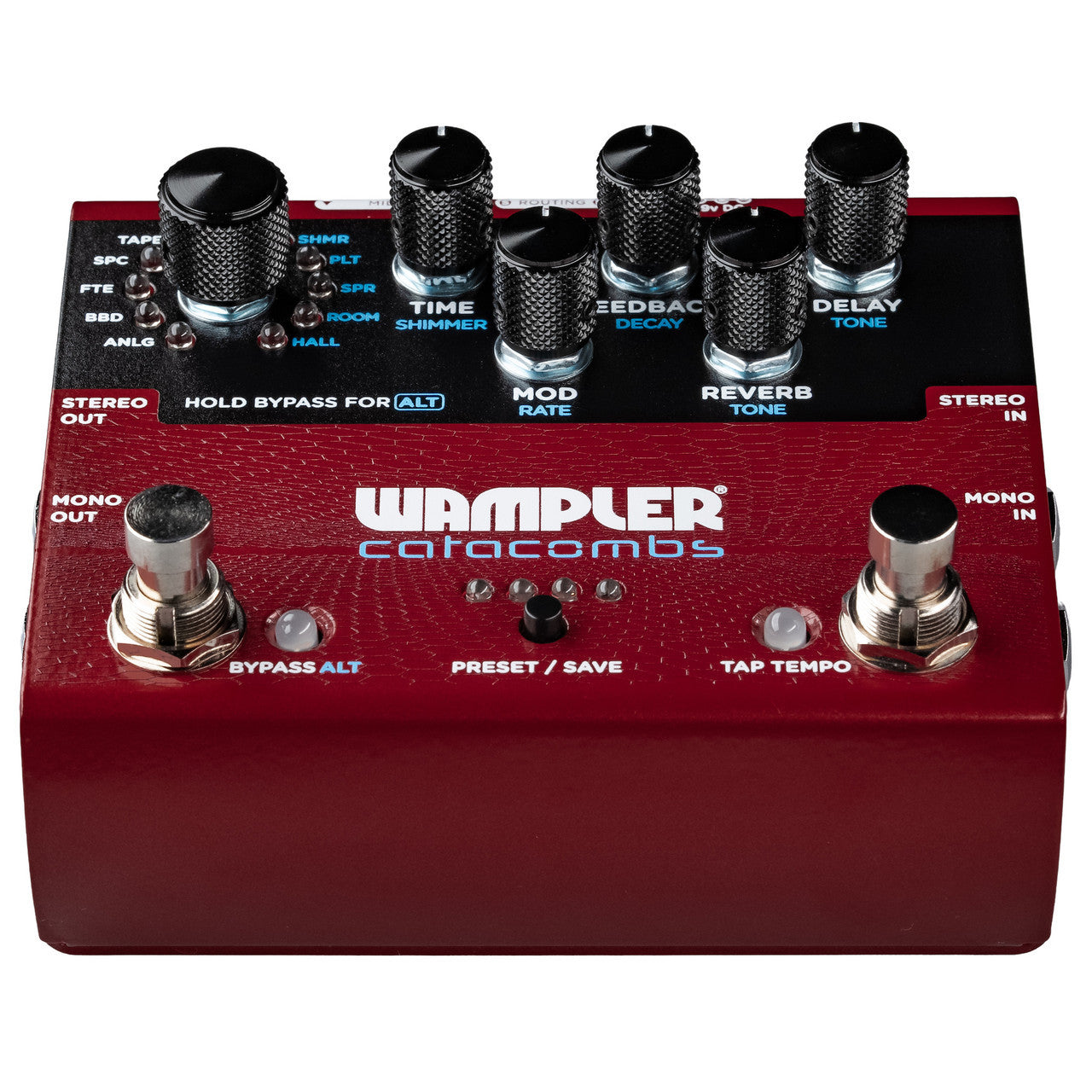 Wampler Catacombs Reverb and Delay Pedal open box