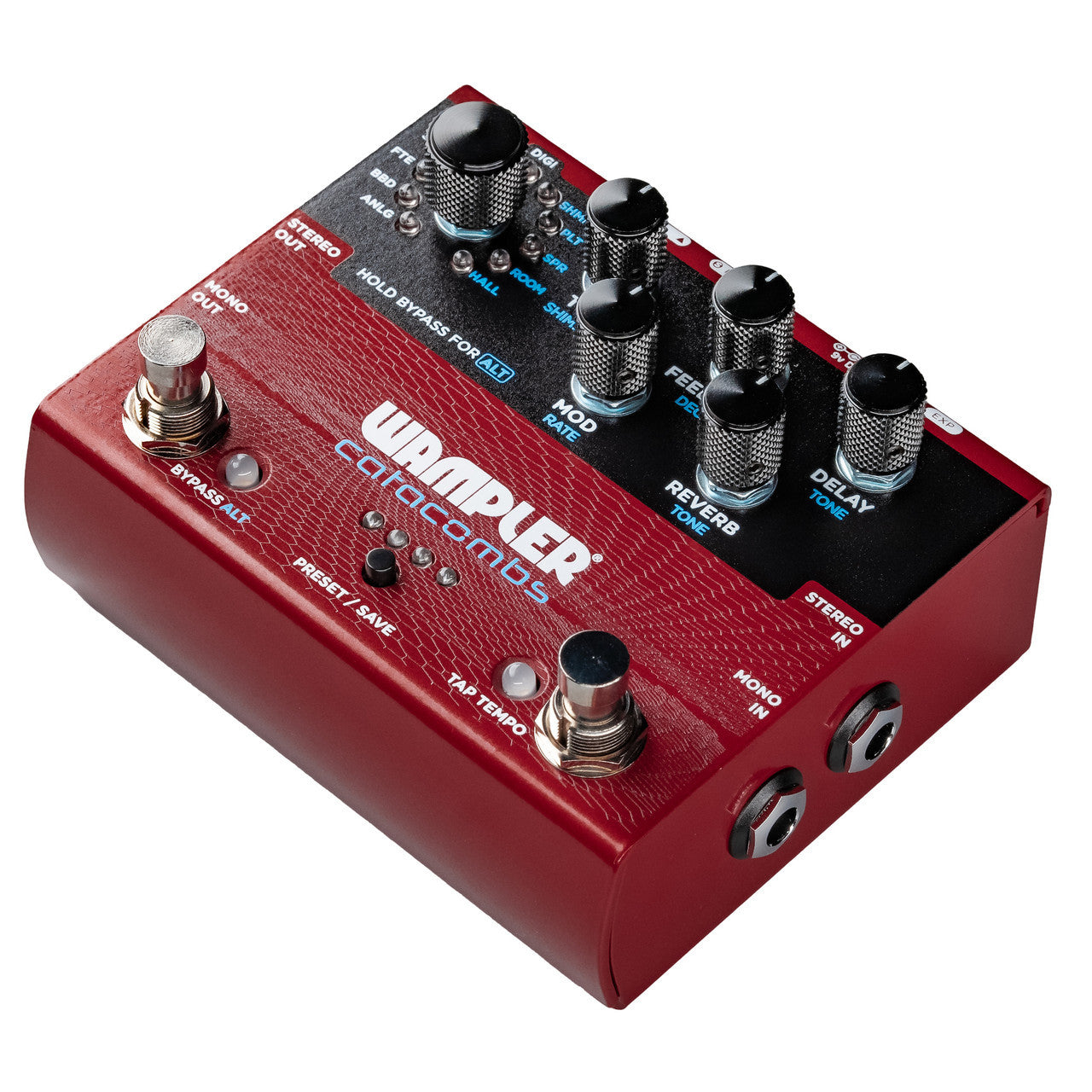Wampler Catacombs Reverb and Delay Pedal open box