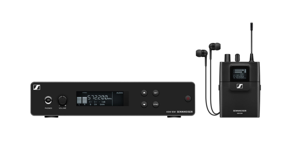 2 Sennheiser XSW IEM Wireless In-ear Monitor Sets 476-500MHz (A) dual receivers
