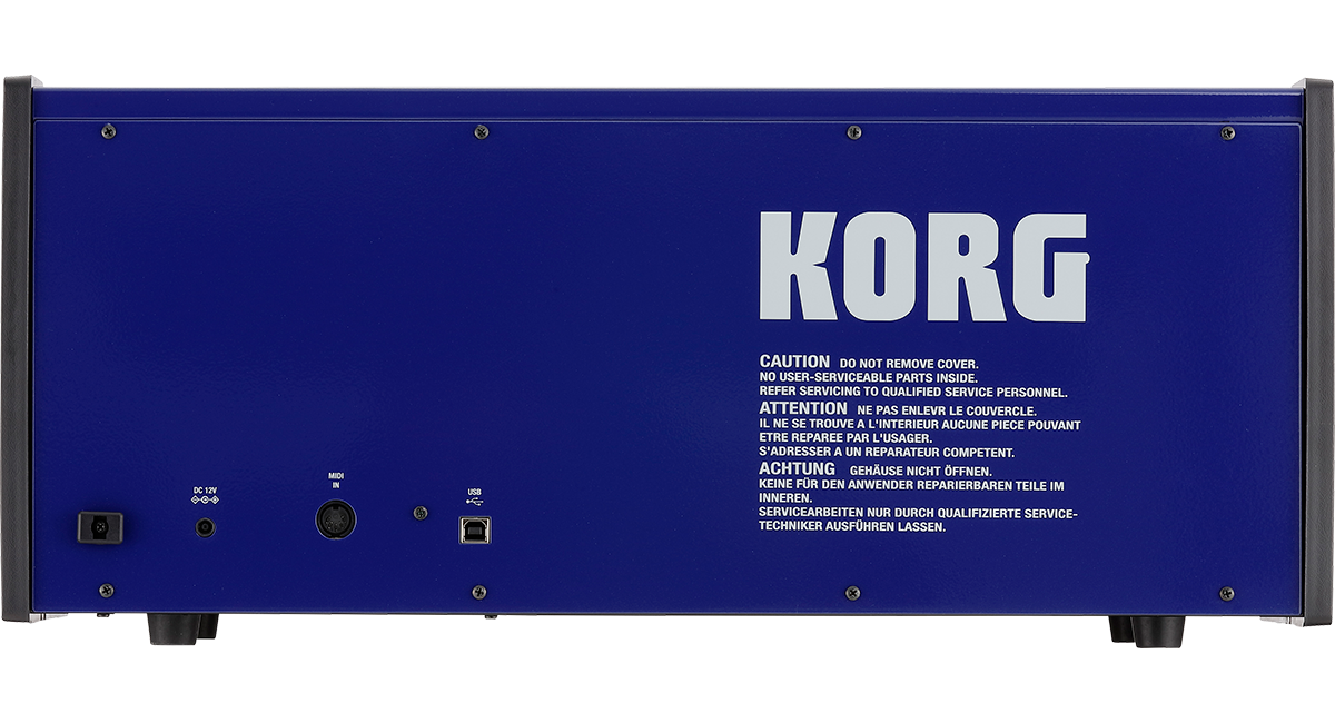Korg MS-20 FS Monophonic Analog Synthesizer, 2 Oscillators, 37 Key, Blue
