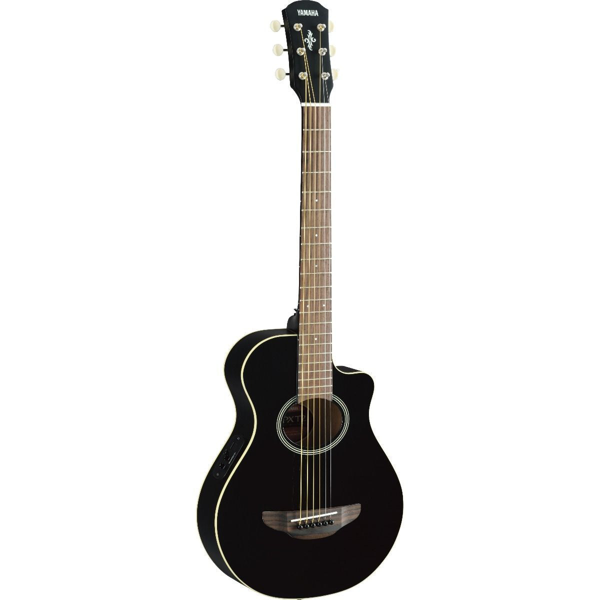 Yamaha APXT2 ¾ size Thin-line Cutaway Black Acoustic Electric Guitar