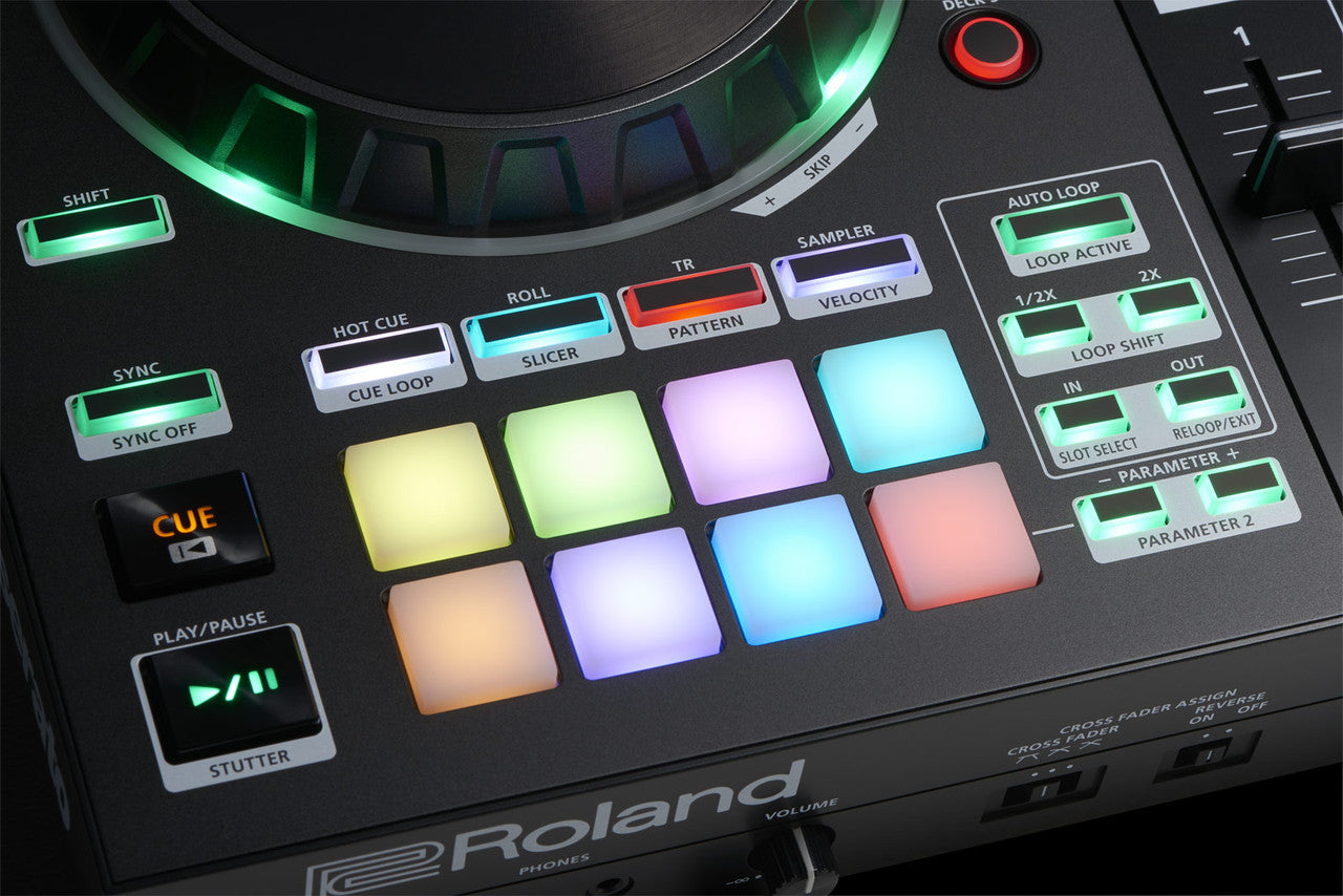 Roland DJ-505 2-Channel, 4-Deck DJ Controller for Serato DJ