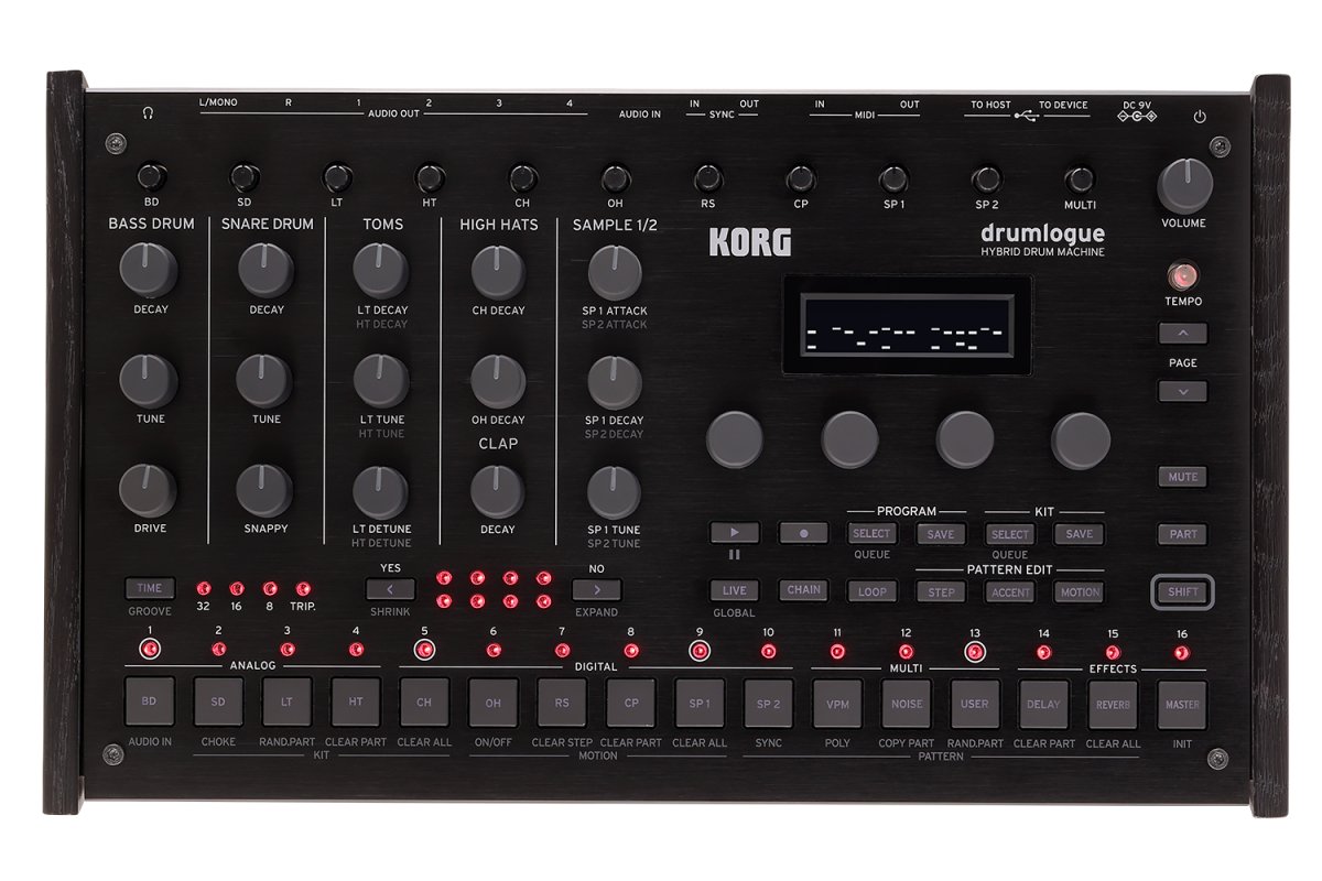 Korg Drumlogue Hybrid Drum Machine open box