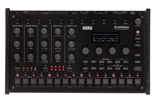 Korg Drumlogue Hybrid Drum Machine open box