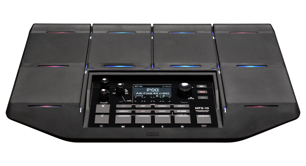 Korg MPS-10 Drum Percussion and Sampler Pad demo