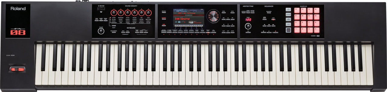 Roland FA-08 88 key piano action weighted synthesizer workstation
