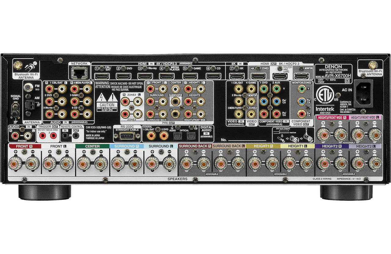 Denon AVR-X6700H Home theater receiver
