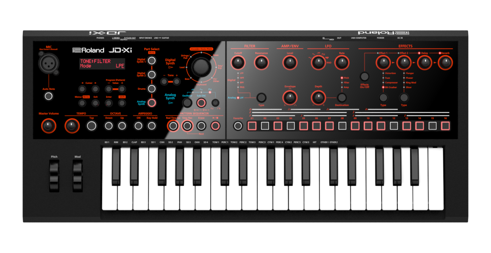 Roland JD-Xi interactive analog digital crossover synthesizer
