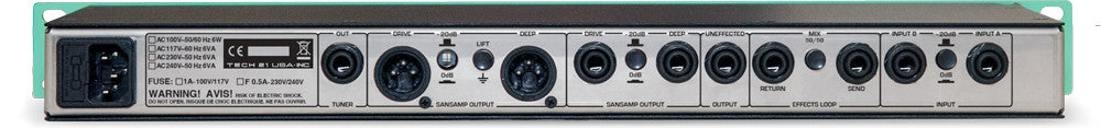 TECH 21 GED-2112 Geddy Lee Signature SansAmp Rackmount Bass Preamp
