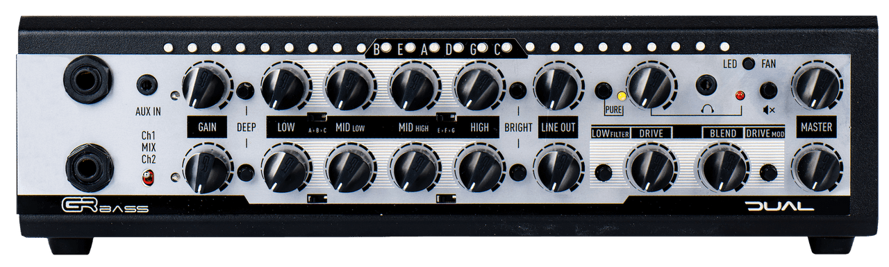 GR Bass Dual 800 watt power amplifier