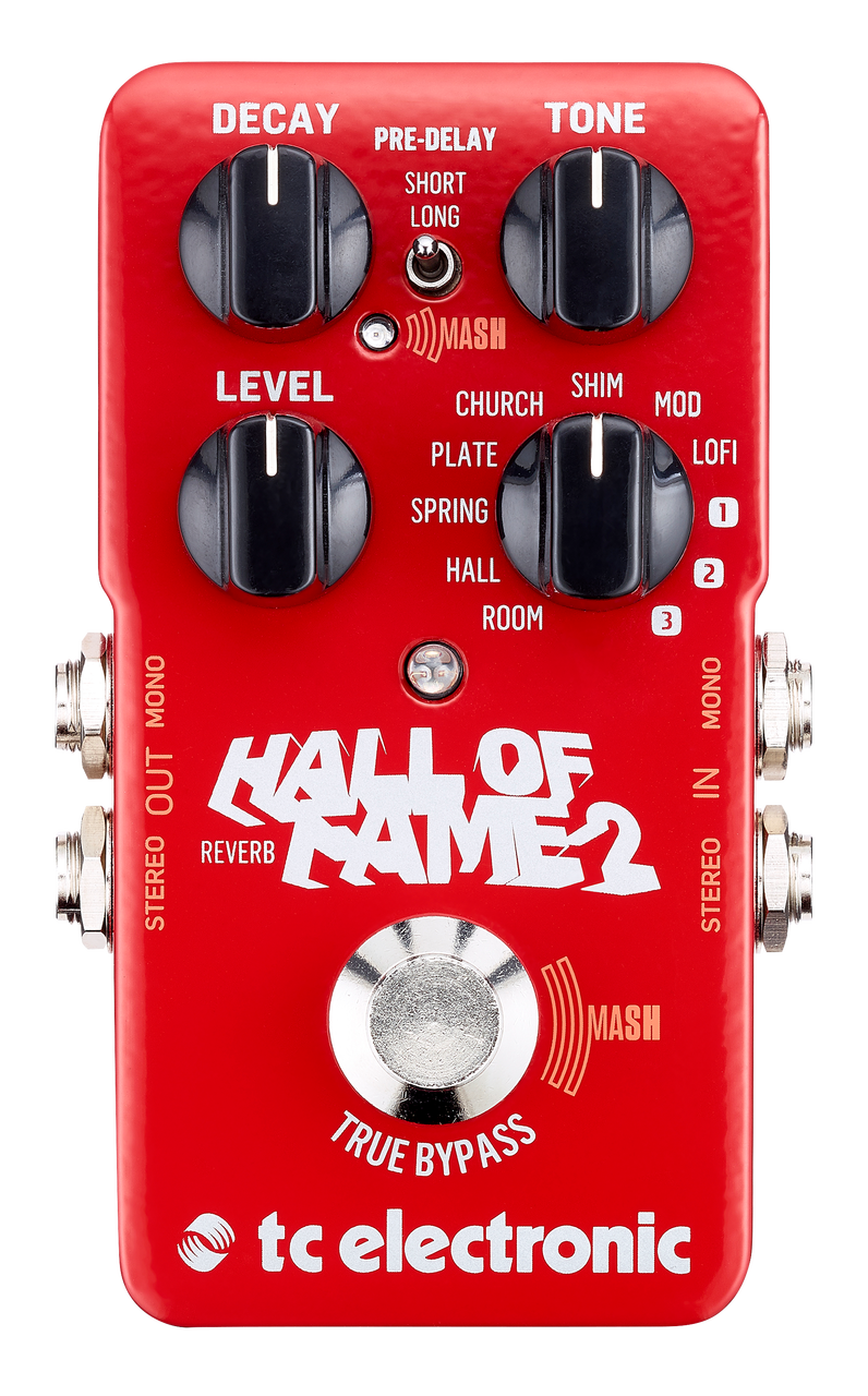 TC Electronics Hall of Fame 2 reverb guitar effects pedal