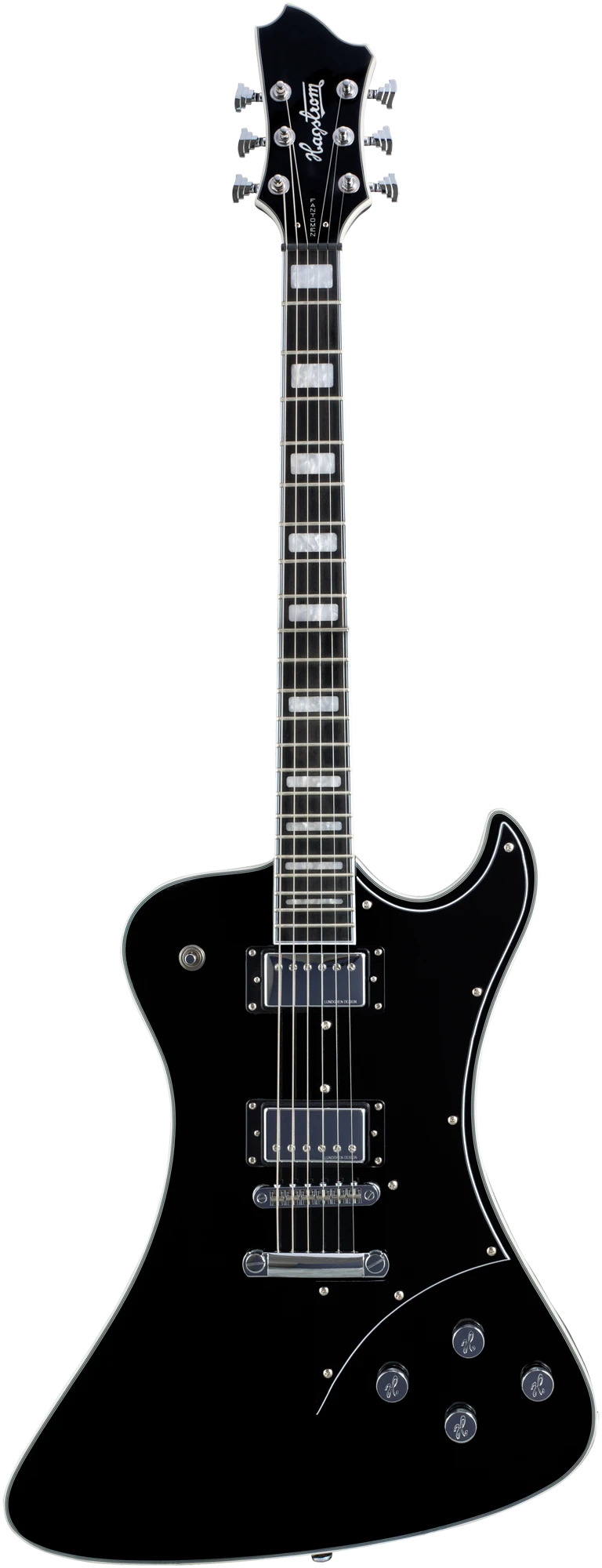 Hagstrom Fantomen Black Electric Guitar with Case