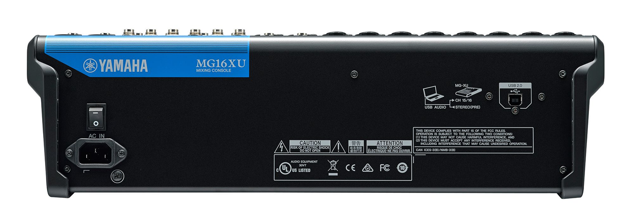 Yamaha MG16XU 16-Input Mixer with Built-In FX and 2-In/2-Out USB Interface ob