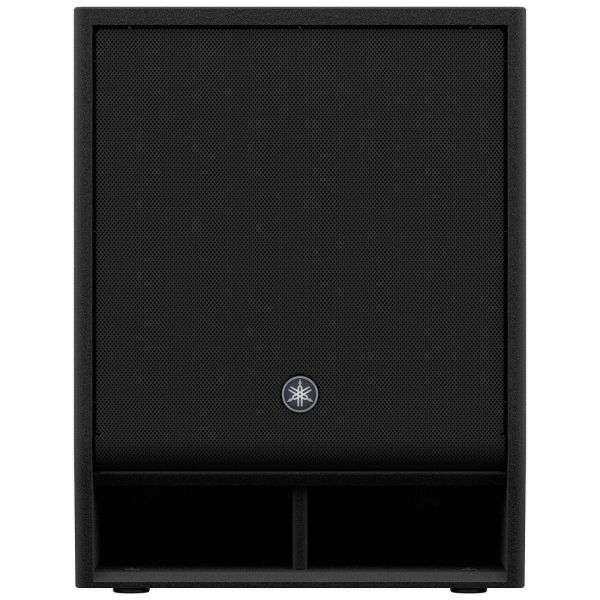 2 Yamaha DXS15XLF-D 1600W 15 inch Powered Subwoofers Dante, covers, casters