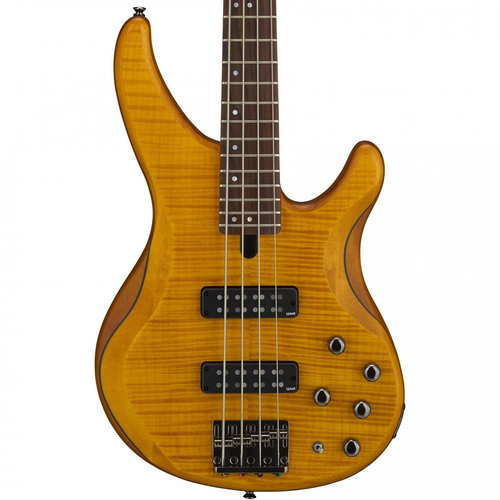 Yamaha TRBX604FM Matte Amber 4 string electric bass guitar