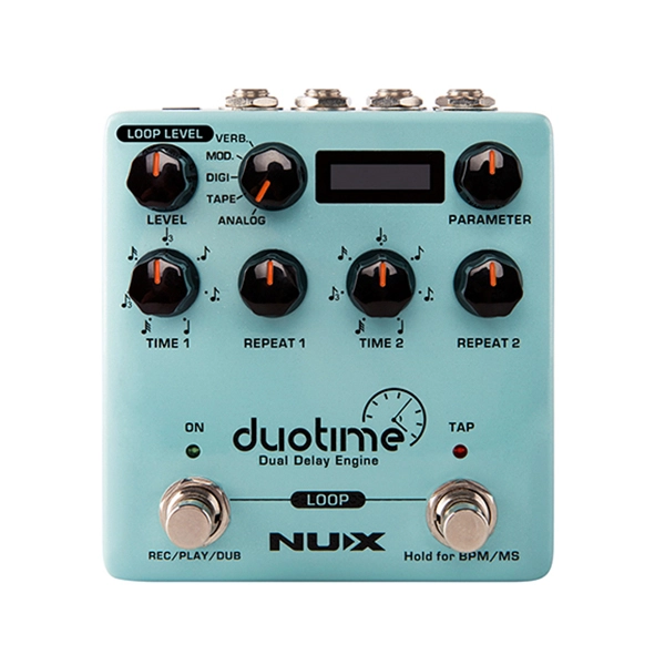 NuX Effects Duotime Dual Delay Engine Pedal NDD-6