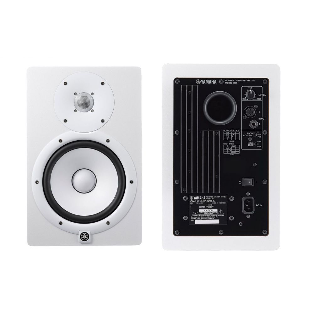 Yamaha HS7 Powered Studio Monitor White Pair