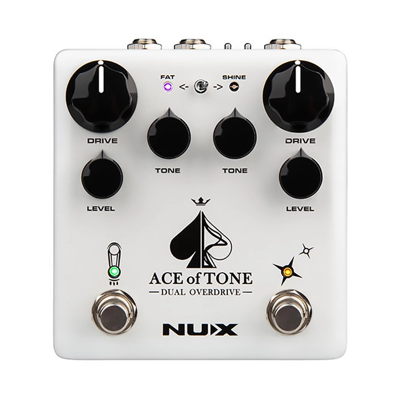 NuX Effects Ace of Tone Dual Overdrive Guitar Effects Pedal NDO5 open box