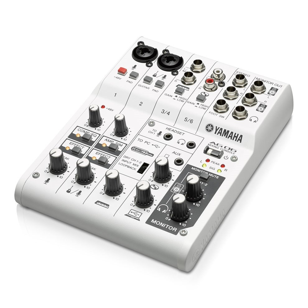 Yamaha AG06 6 channel Mixer and USB Audio Interface