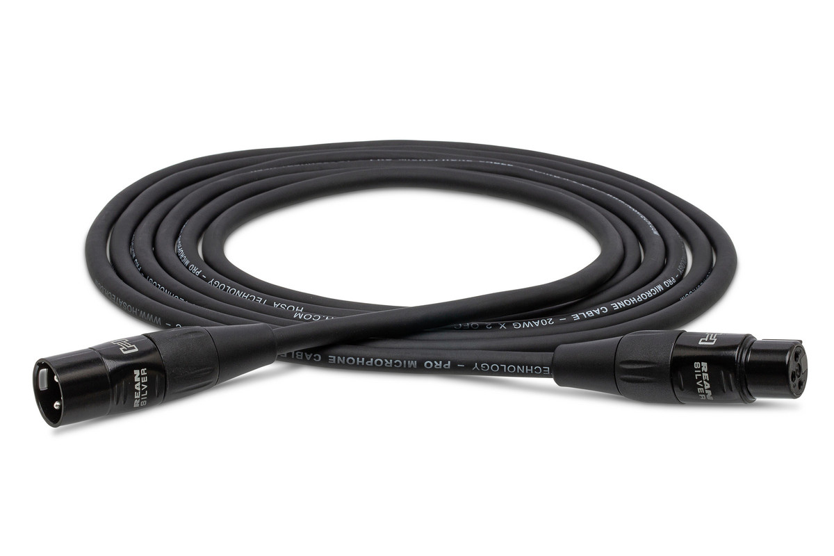 Hosa HMIC-025 25' Pro Microphone Cables REAN XLR3F to XLR3M