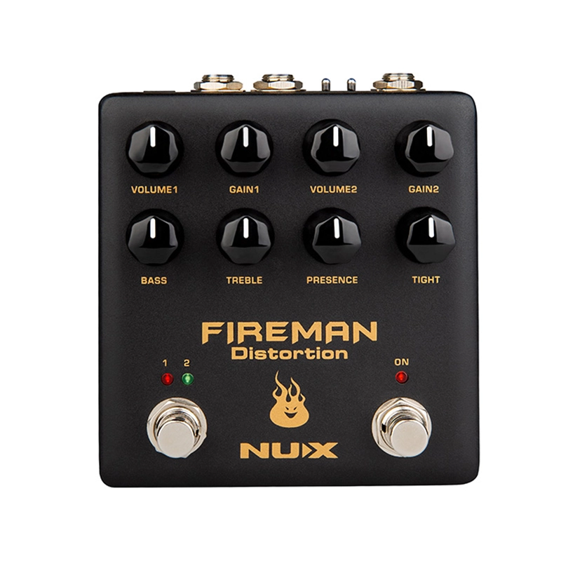 NuX Effects Fireman 9v-18v Distortion Pedal NDS5 open box