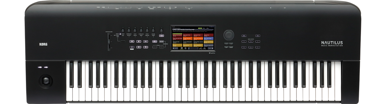 Korg Nautilus 73 73-key Synthesizer Workstation keyboard open box demo
