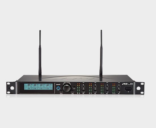 JTS R-4 4 channel wireless system with 4 JSS-4A condenser microphones