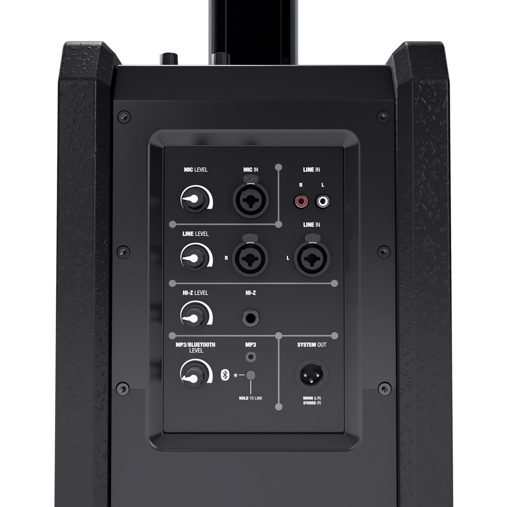 LD MAUI 11 G2 Portable Column PA System with Mixer and Bluetooth black