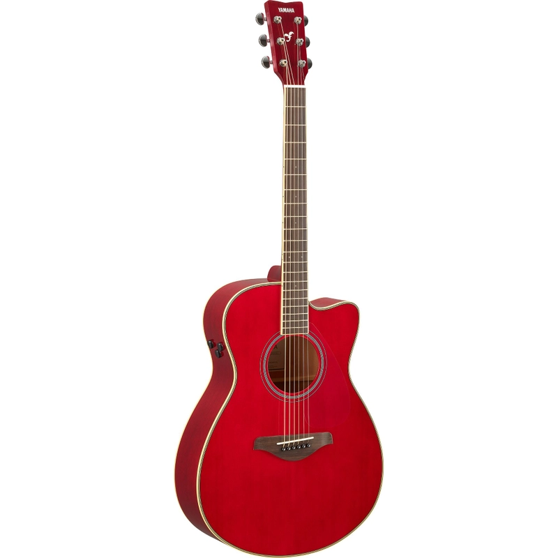 Yamaha FSC-TA TransAcoustic Acoustic Electric Guitar Solid Spruce Top Ruby Red
