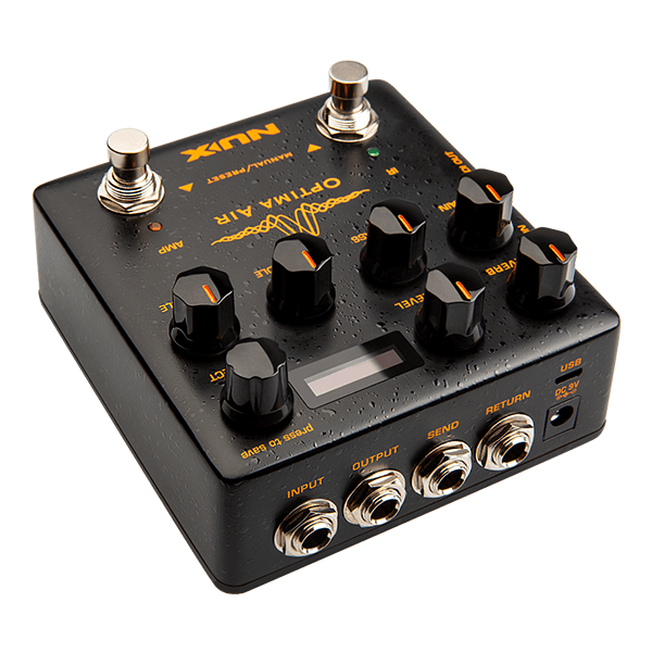 NUX Optima Air Dual-Switch Acoustic Guitar Simulator Pedal w/ Preamp