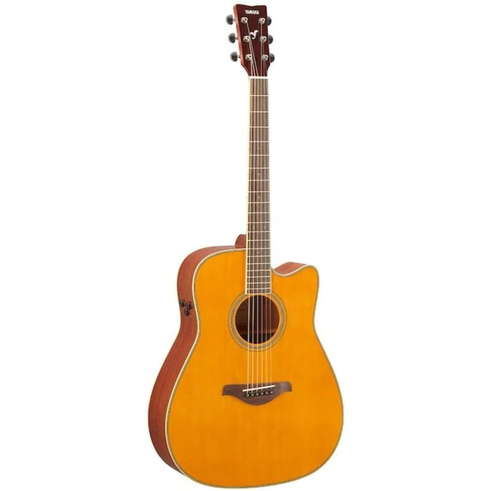 Yamaha FGC-TA VT TransAcoustic Dreadnought Acoustic Guitar Vintage Tint