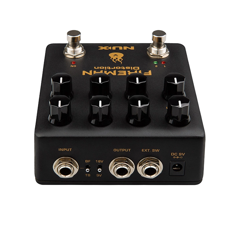 NuX Effects Fireman 9v-18v Distortion Pedal NDS5 open box