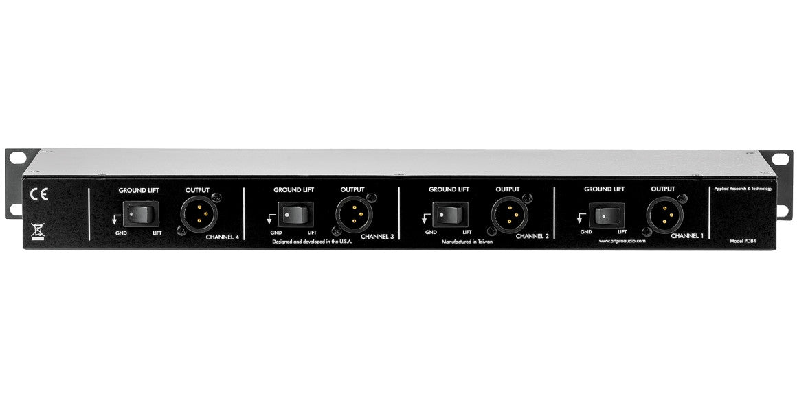 Art PDB4 4-Channel Passive Rackmount DI