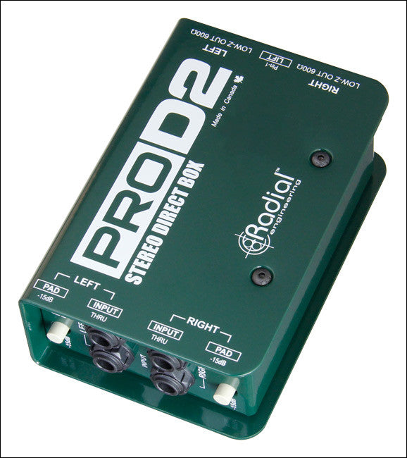 Radial ProD2 2-channel Passive Instrument Direct Box