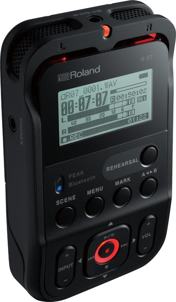 Roland R-07 High-Resolution Audio Recorder Black