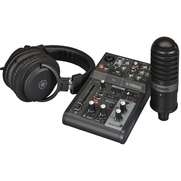 Yamaha AG03 Mk2 B LSPK Livestreaming Pack Black