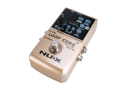 Nux Loop Core Deluxe 24-bit Looper drum rhythm Pedal with accessory pedal