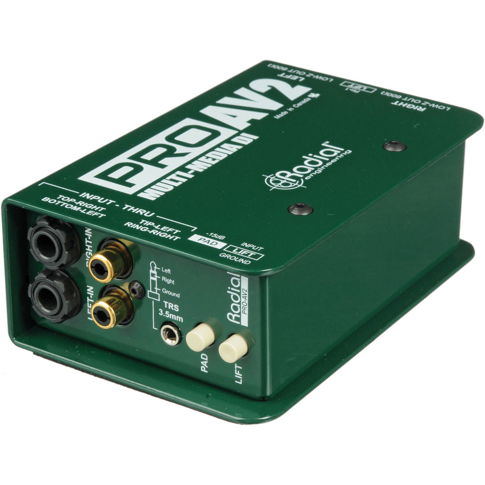 Radial ProAV2 2-channel Passive A/V Direct Box