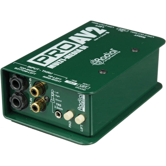 Radial ProAV2 2-channel Passive A/V Direct Box