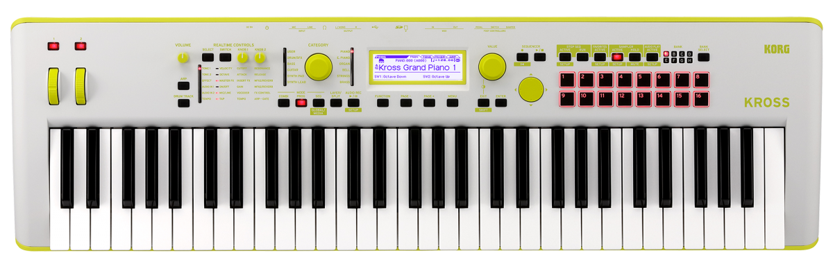 Korg Kross 2 special edition GG Gray Green 61 key synthesizer keyboard